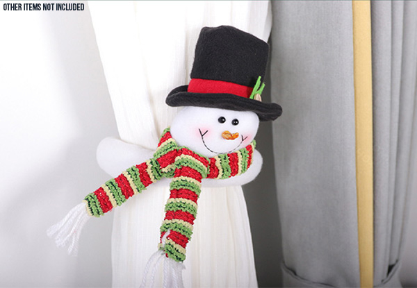 Pair of Christmas Curtain Tiebacks - Three Styles Available