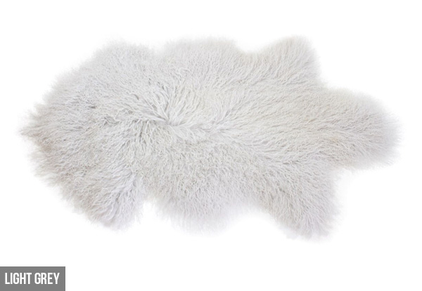 Genuine Premium Mongolian Sheep Floor Rug - Nine Colours Available