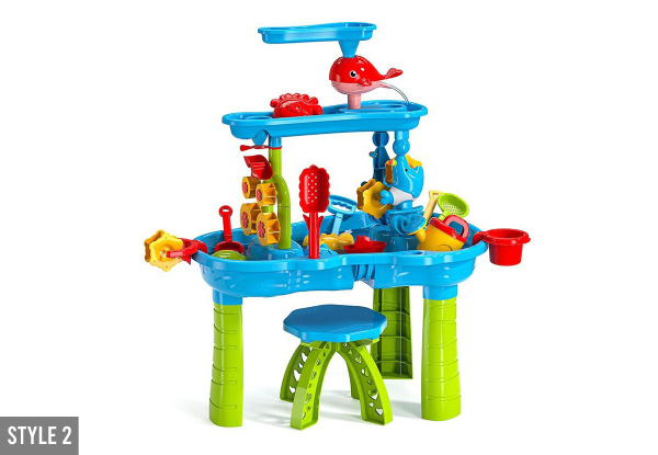 Kids Sand & Water Table Playset - Two Styles Available