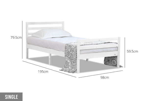 Canterbury Wooden Bed Frame - Four Sizes Available