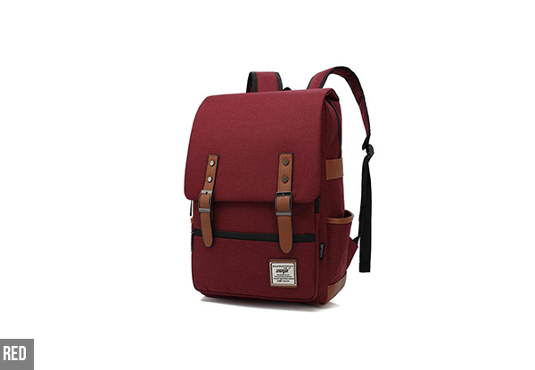 Vintage Casual Canvas Backpack- Four Colours Available