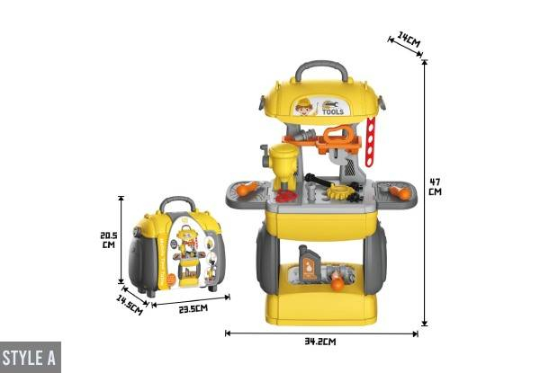 Kids Workbench Toy Set - Three Styles Available