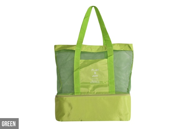 Beach Bag With Cooler Compartment - Four Colours Available