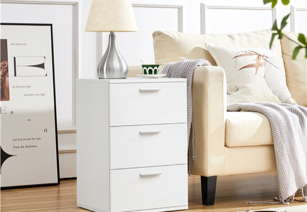 Two-Piece Three-Drawer End Table Cabinet