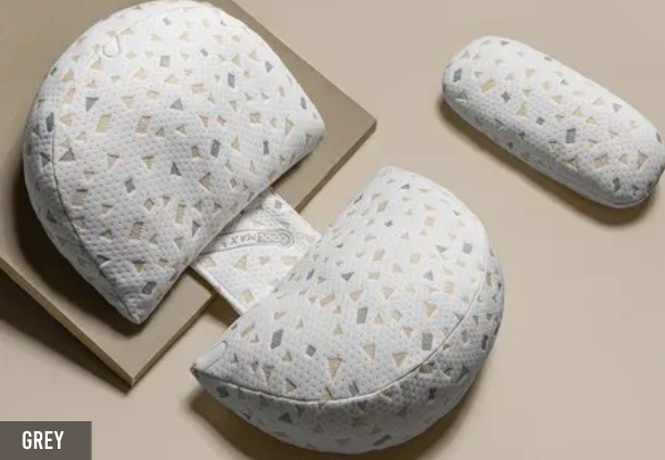 Detachable & Adjustable Pregnancy Pillow with Pillow Cover - Three Colours Available