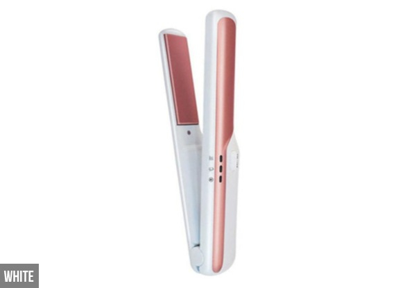 Cordless Rechargeable Hair Straightener - Two Colours Available