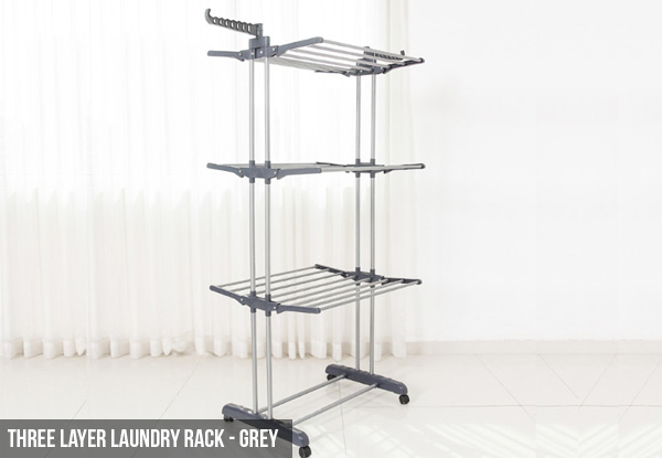 Single or Three-Layer Laundry Rack