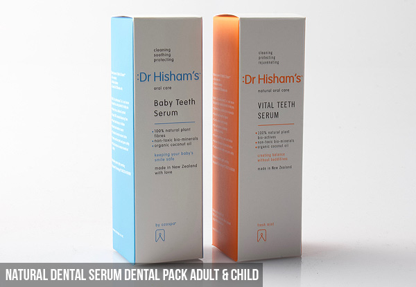 Dr Hishams Natural & Organic Dental Product Range - Seven Options Available