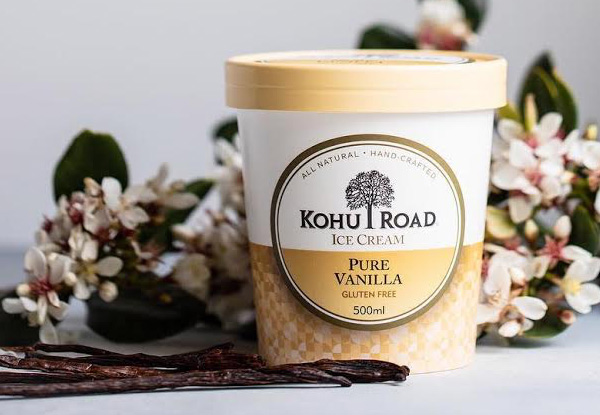 500ml Kohu Road Ice-Cream - Five Flavours Available