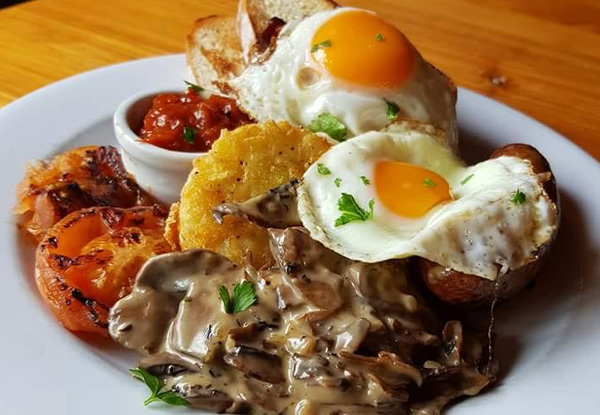 Robust Brunch or Lunch for Two People at Rotorua's Famous Craft Beer Pub - Available Weekdays