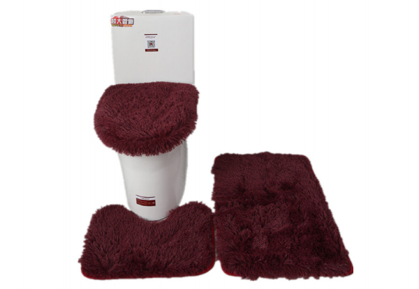 Three-Piece Toilet Cover Set - Six Colours Available