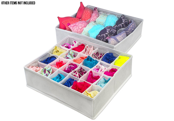 Four-Pack of Collapsible Drawer Dividers