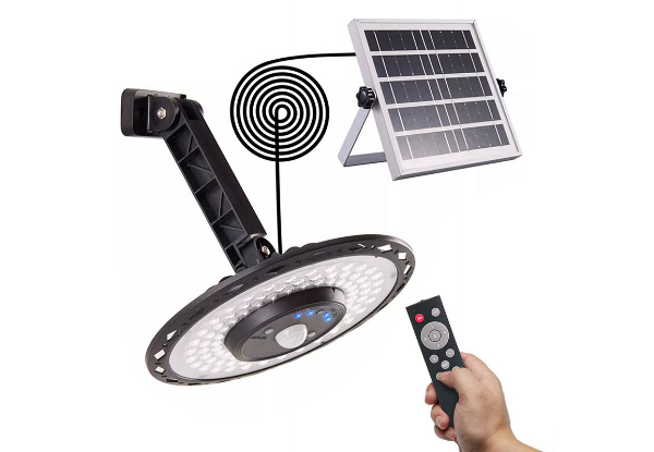 Motion Sensor Solar Shed Light with Remote