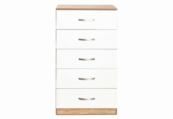 Escot Five-Drawer Tallboy Cabinet