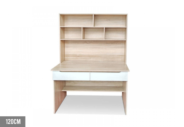 Eevi Drawer Desk with Shelves - Two Sizes Available