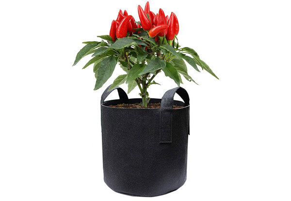Five-Pack of Plant Fabric Grow Bags - Three Sizes Available