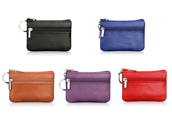 Mini Leather Coin Purse - Five Colours & Option for Two Available with Free Delivery
