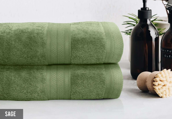 Two-Piece Bath Sheet Set - Nine Colours Available