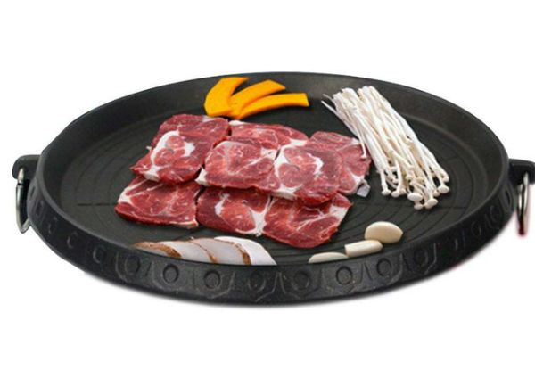 Portable Round BBQ Stone Grill