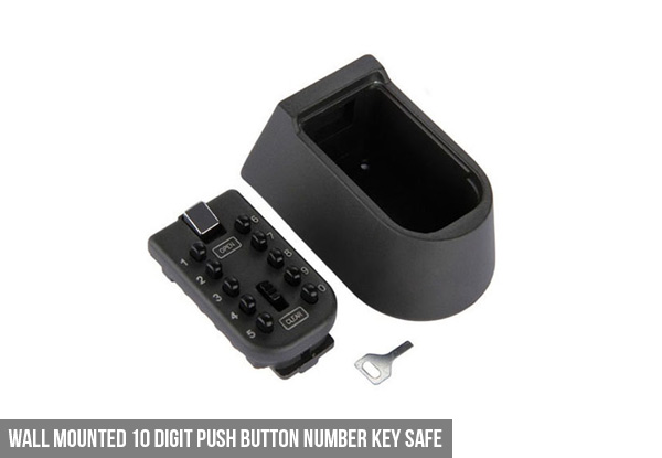 Wall Mounted Combination Lock or 10 Digit Push Button Key Safe