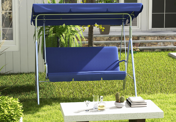 Milano Outdoor Steel Swing Chair - Five Colours Available