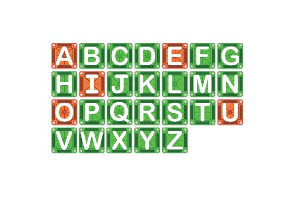 Magna-Tiles 56-Piece Learn Letters - Option for Two