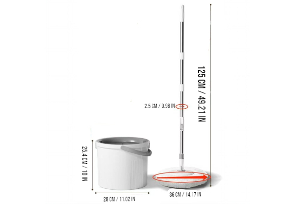 360-Degree Rotating Spin Mop & Bucket Set with Telescopic Handle
