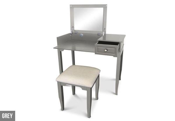 Emily Dressing Table & Stool - Two Colours Available