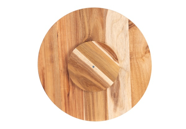 Bread & Butter 18-inch Wooden Lazy Susan Tray - Three Styles Available - Elsewhere Pricing $77.99