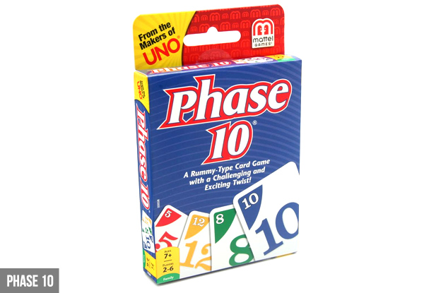 $11.99 for Uno or Phase 10 Card Game