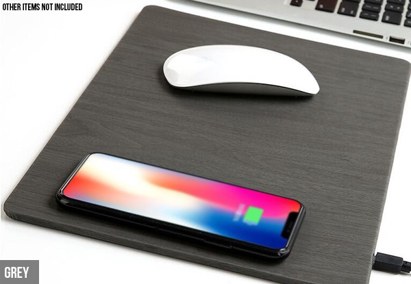 Fast Charge Wireless Mousepad Charger - Two Colours Available