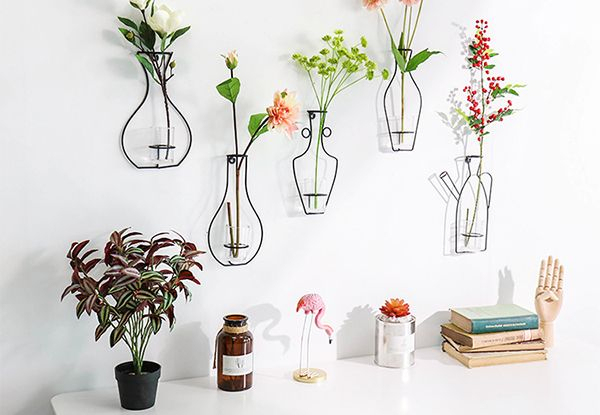 Nordic Minimalist Hanging Wall Vase Planter - Five Options Available