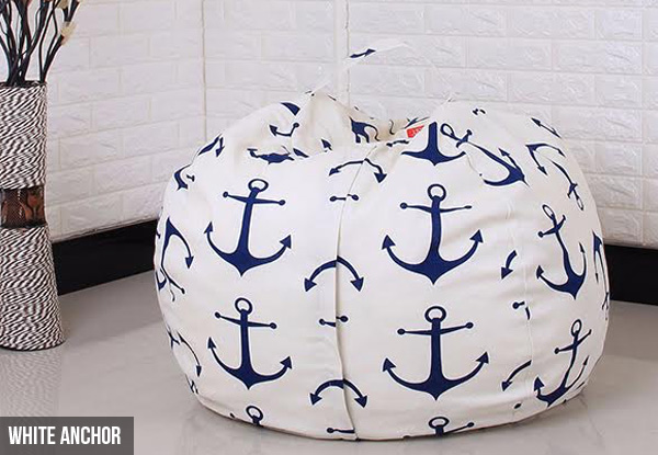 Stuffable Storage Bean Bag - Three Sizes & 10 Designs Available