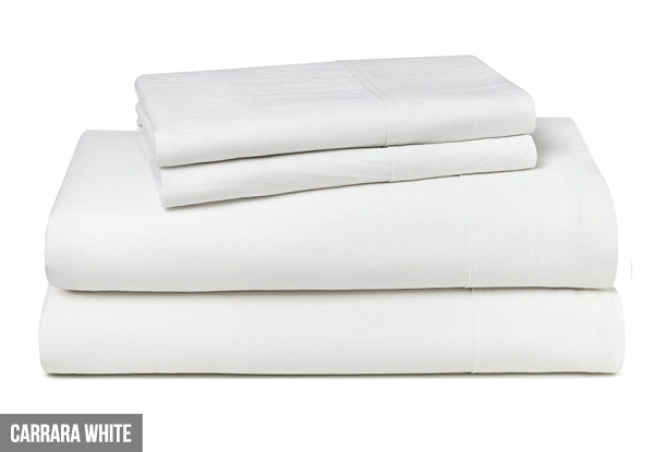 From $169.95 for a Canningvale Sogno Linen Cotton Sheet Set incl. Nationwide Delivery (value up to $549.95)