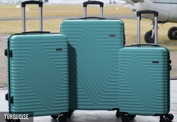 Three-Piece Milano Atlantis Luggage Set - Four Colours Available