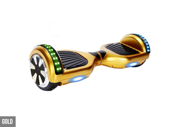 Hoverboard with Bluetooth Speaker & LED Lights - Seven Colours Available