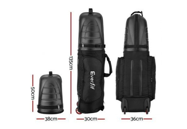 Everfit Foldable Golf Travel Bag with Wheels