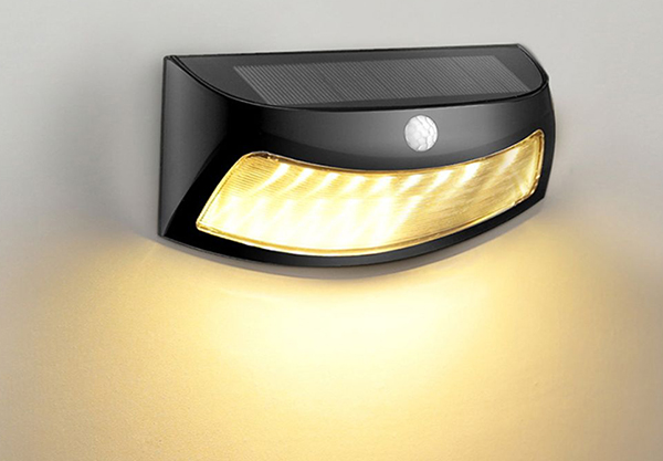 Solar LED Outdoor Wall Light - Two Colours Available & Option for Two-Pack