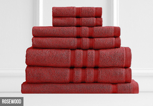 Seven-Piece Renee Taylor Egyptian Cotton Towel Set - Six Colours Available with Free Delivery