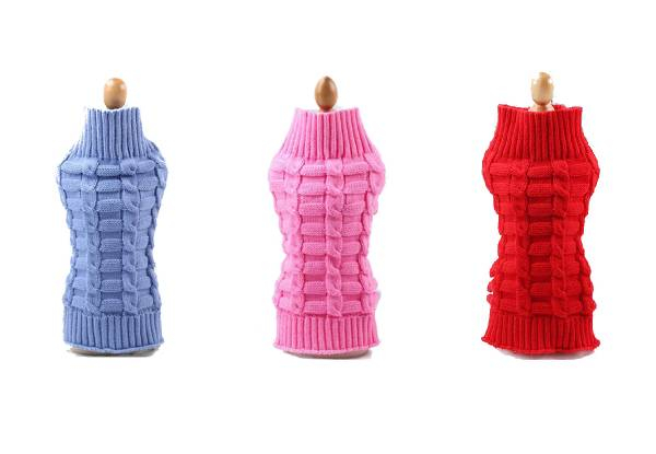 Warm Winter Dog Sweater - Available in Three Colours & Four Sizes