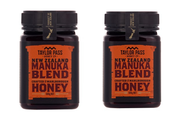 Two-Pack of 500g Jars of Taylor Pass Honey Co Manuka Blend