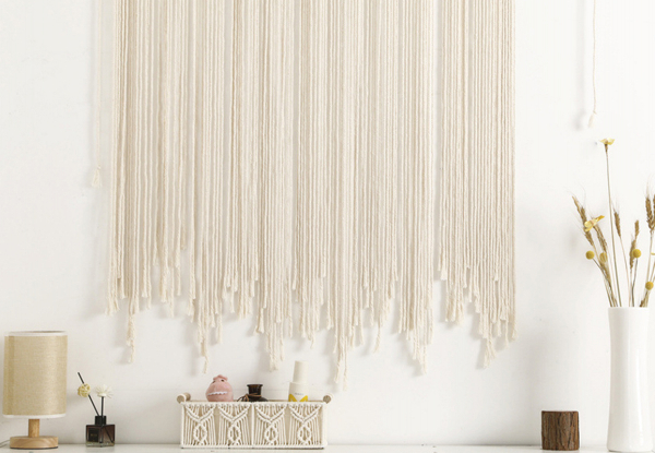 Boho Woven Macrame Curtain - Two Sizes Available