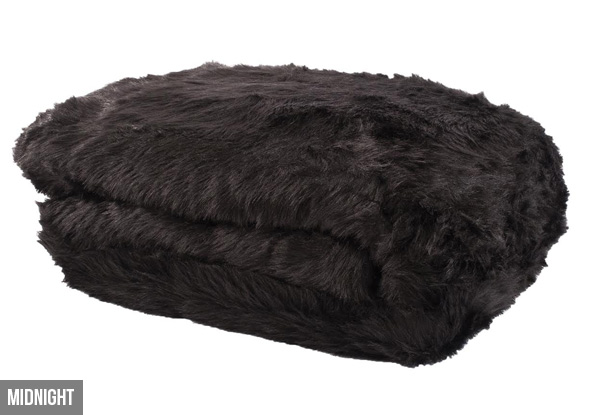 Faux Fur Throw - Three Styles Available