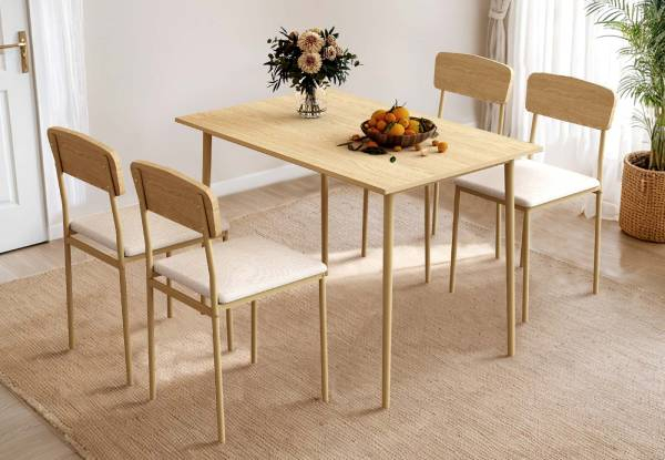 Five-Piece Dining Table & Chairs Set - Two Styles Available