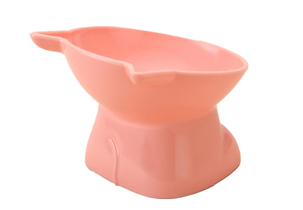 Two-Piece Elevated Cat Pet Feeder - Available in Three Colours