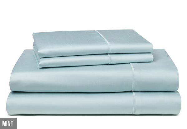 Bamboo Cotton Blend Sheet Set - Five Sizes & Five Colours Available with Free Delivery