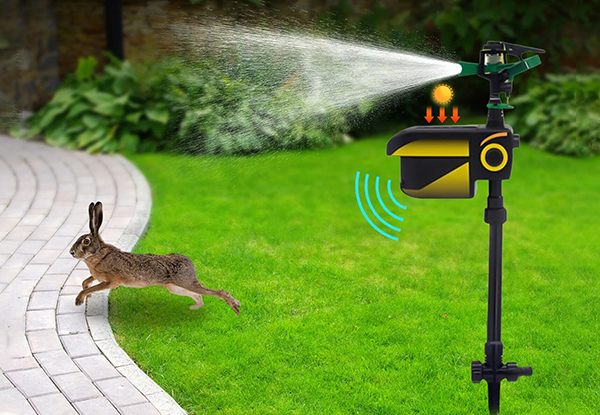 Solar-Powered Animal Repellent Sprinkler