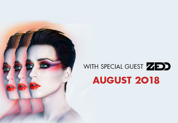 $69.90 Tickets to Katy Perry - WITNESS: The Tour 2018, Monday August 20th at Spark Arena, Auckland excl. VIP Packages (Booking & Service Fees Apply)