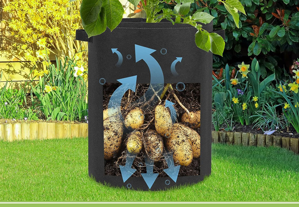 Potato Grow Bag with Flap - Available in Two Colours & Two Sizes