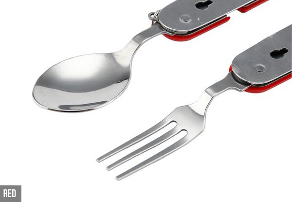Travel Spoon and Fork Set - Three Colours Available